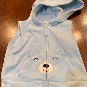 1 baby unisex hoodie vest